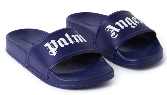 Navy Pool Slides PALM ANGELS (SZ 29)