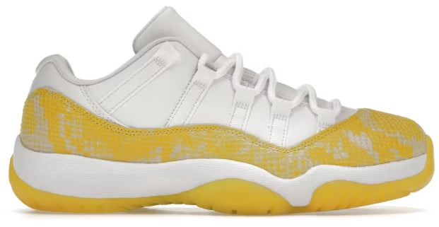 Jordan 11 Retro Low Yellow Snakeskin (Women's) SZ 8.5/7M STAIN ON LACE