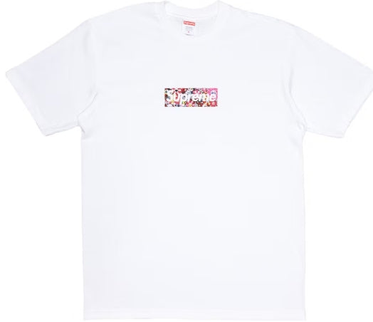 Supreme Takashi Murakam Box Logo Tee SZ MEDIUM DEFECT
