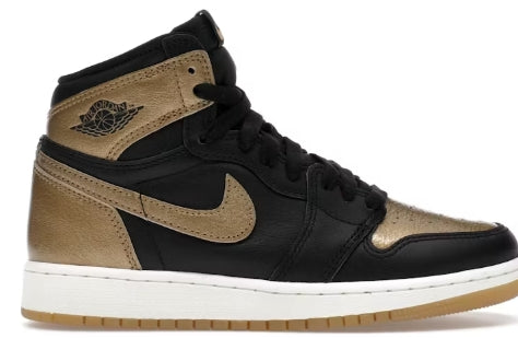 Jordan 1 Retro High OG Black Metallic Gold (GS) SZ 3.5Y