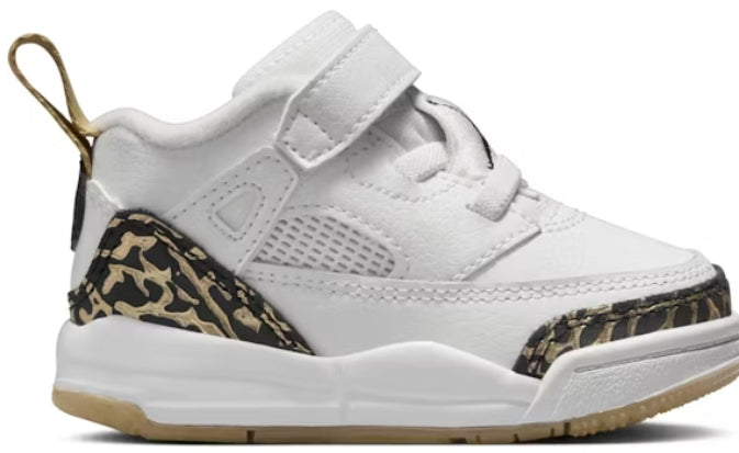 Jordan Spizike Low White Metallic Gold Sail Black (TD) SZ 8C