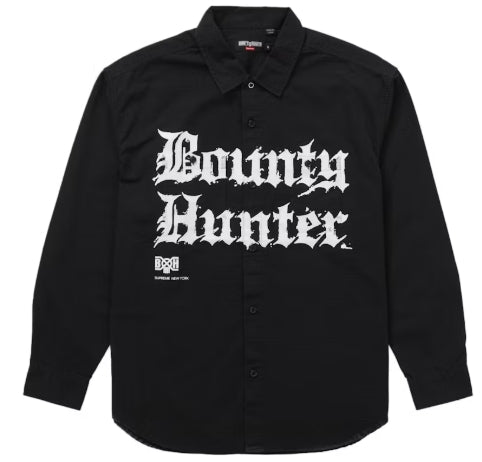 Supreme Bounty Hunter Ripstop Shirt Black SZ MEDIUM