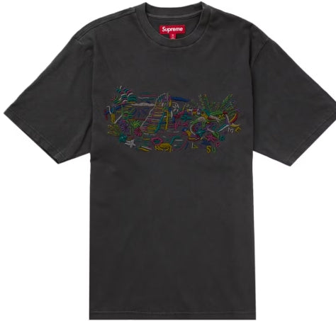 Supreme Machu Picchu S/S Top Black SZ MEDIUM