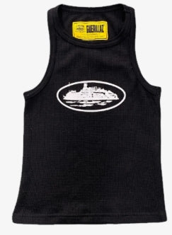 Corteiz 4Starz Alcatraz Womens Tank Top Black SZ L