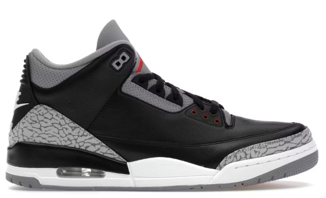 Jordan 3 Retro OG Black Cement (2024) SZ 7.5 MISSING LID
