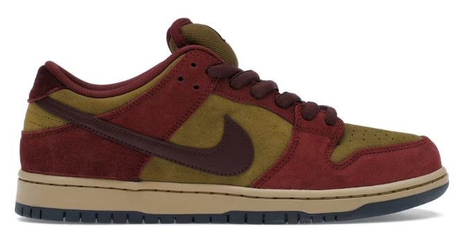 Nike SB Dunk Low Dark Team Red Olive Flak SZ 12 MISSING LID