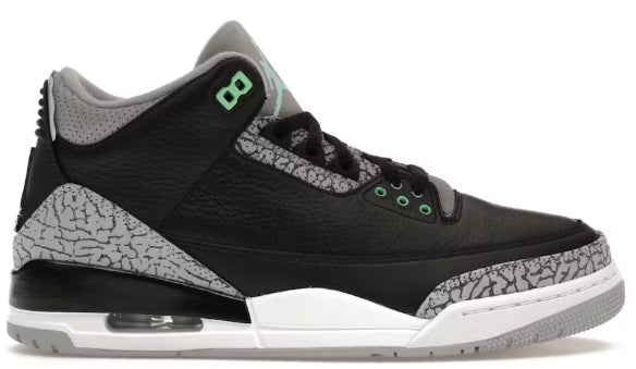Jordan 3 Retro Green Glow SZ 11 MISSING LID