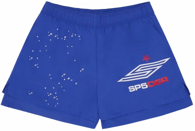 Sp5der Pro Double Layer Short Blue SZ M