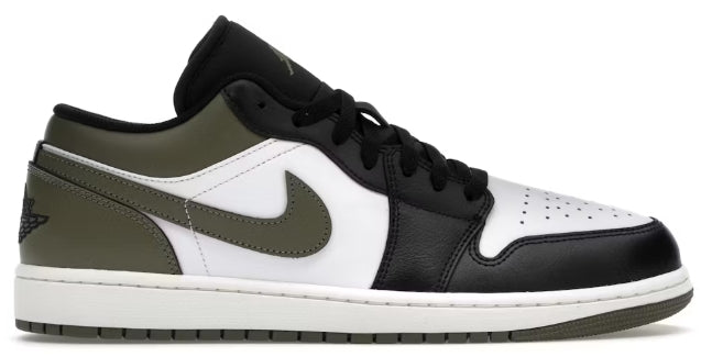 Jordan 1 Low Black Toe Medium Olive SZ 8.5 MISSING LID