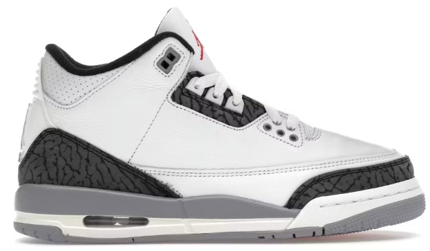 Jordan 3 Retro Cement Grey (GS) SZ 6.5Y MISSING LID