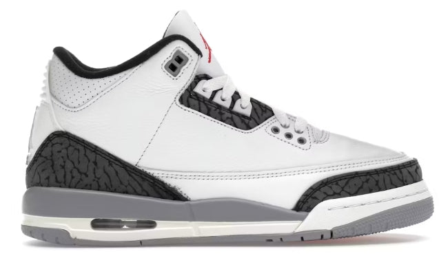 Jordan 3 Retro Cement Grey (GS) 6.5Y (NO BOX LID)