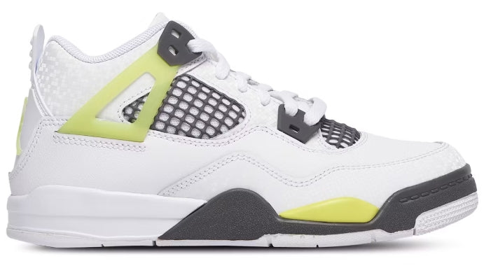 Jordan 4 Retro Light Lemon Twist (PS) SZ 3Y MISSING LID