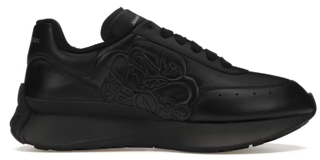 Alexander McQueen Sprint Runner Black Sealed Logo SZ 42/9M