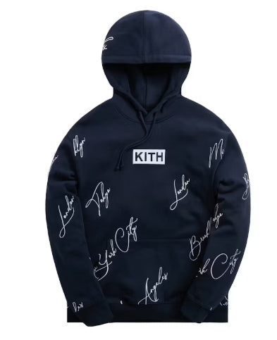 Kith City Script Hoodie Nocturnal SZ XXL