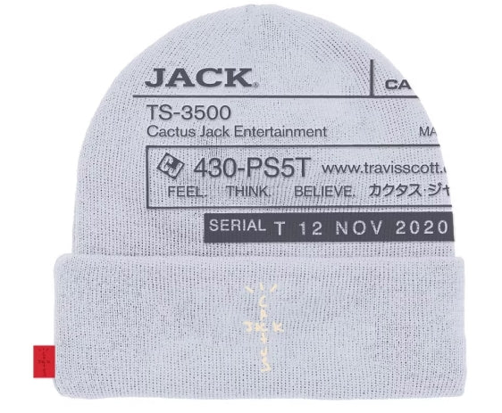Travis Scott CJ System II Beanie Blue (DEFECT)