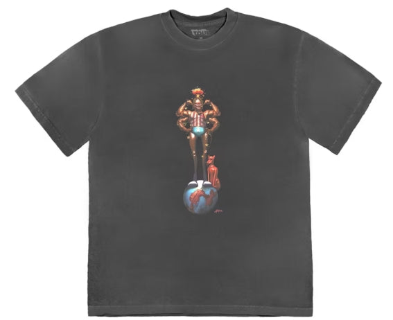 Travis Scott Utopia Is In Miami Circus Maximus Tee Black SZ SMALL