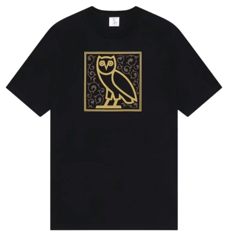OVO Arabic Calligraphy Owl T-shirt Black SZ LARGE