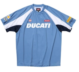 Supreme Ducati Soccer Jersey Blue SZ LARGE
