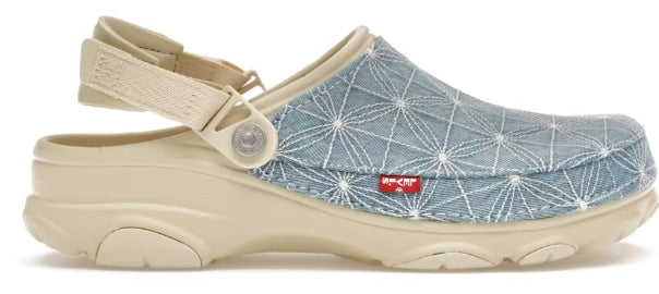 Crocs Classic All-Terrain Clog Levi's Sashiko Light Wash SZ 8M
