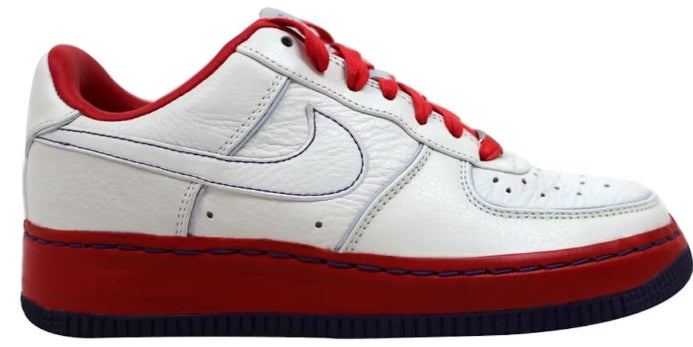 Nike Air Force 1 Low White Atom Red (Women's) SZ 12/10.5M USED NO BOX