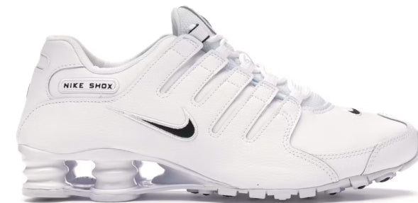 Nike Shox NZ EU White Black SZ 12 YELLOWING