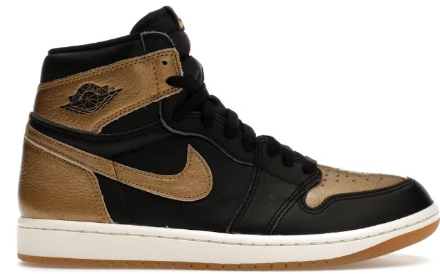 Jordan 1 Retro High Black Metallic Gold SZ 8.5