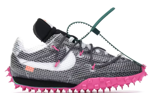 Nike Waffle Racer Off-White Black (Women's) SZ 8.5/7M YELLOWING