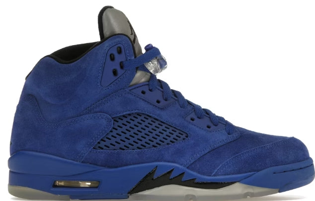 Jordan 5 Retro Blue Suede SZ 9.5 WORN LIGHTLY
