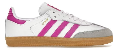 adidas Samba OG Footwear White Purple (Kids) SZ 5.5