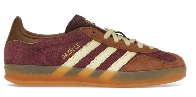 adidas Gazelle Indoor Maroon Almost Yellow SZ 5.5Y (NO BOX)