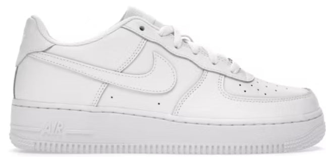 Nike Air Force 1 Low LE Triple White (GS) SZ 7Y MISSING LID
