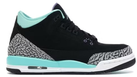 Jordan 3 Retro Bleached Turquoise Mint (GS) SZ 4Y (YELLOWING)