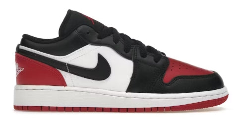 Jordan 1 Low Bred Toe 2.0 (GS) SZ 4.5Y MISSING LID