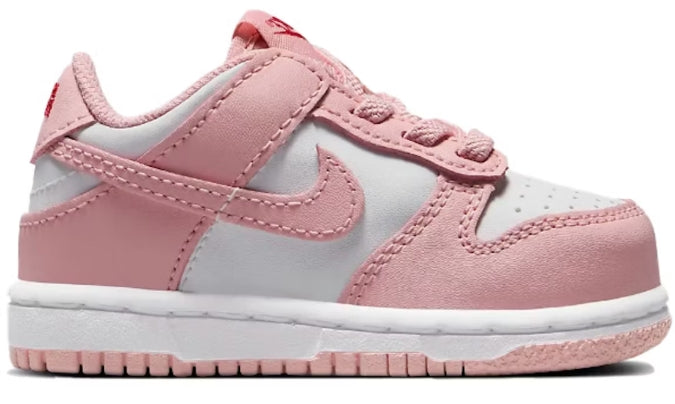 Nike Dunk Low White Pomegranate (TD) SZ 8C MISSING LID