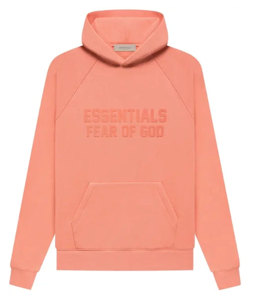 Fear of God Essentials Hoodie 'Coral' SZ XXS