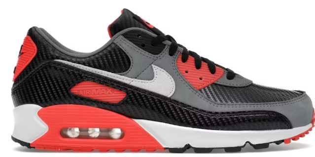 Nike Air Max 90 Premium Carbon Fiber Infrared SZ 11.5 MISSING LID