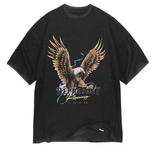 Represent Racing Team Eagle T-Shirt Vintage Black SZ MEDIUM