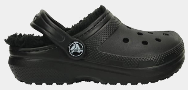 Crocs Classic Lined Clog Black Sz 2Y