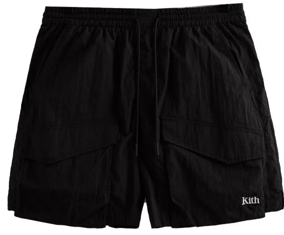 Kith Wrinkle Nylon Boreum Cargo Short Black SZ XS