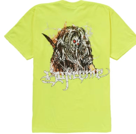 Supreme Satan Tee Fluorescent Yellow SZ MEDIUM