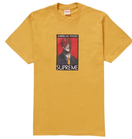 Supreme American Psycho Tee Mustard SZ MEDIUM