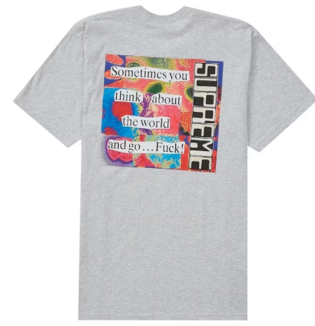 Supreme Static Tee Grey SZ LARGE