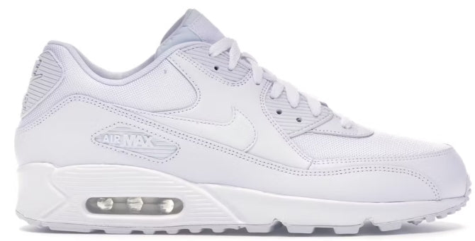 Nike Air Max 90 Triple White SZ 8 YELLOWING