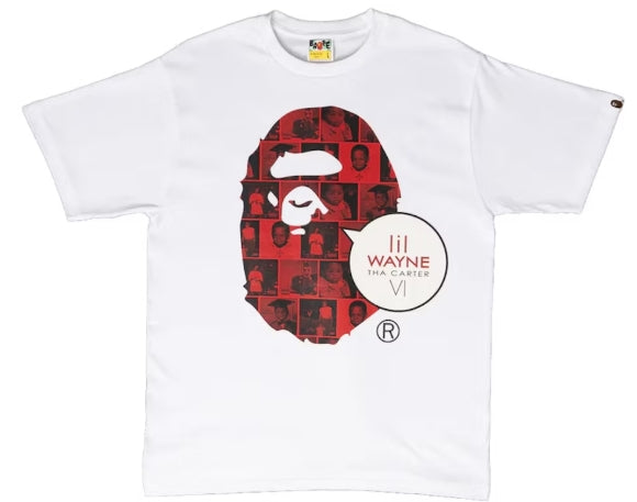 BAPE Tha Carter VI Ape Head T-shirt White SZ M