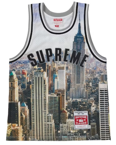 Supreme Mitchell & Ness Basketball Jersey Skyline SZ M