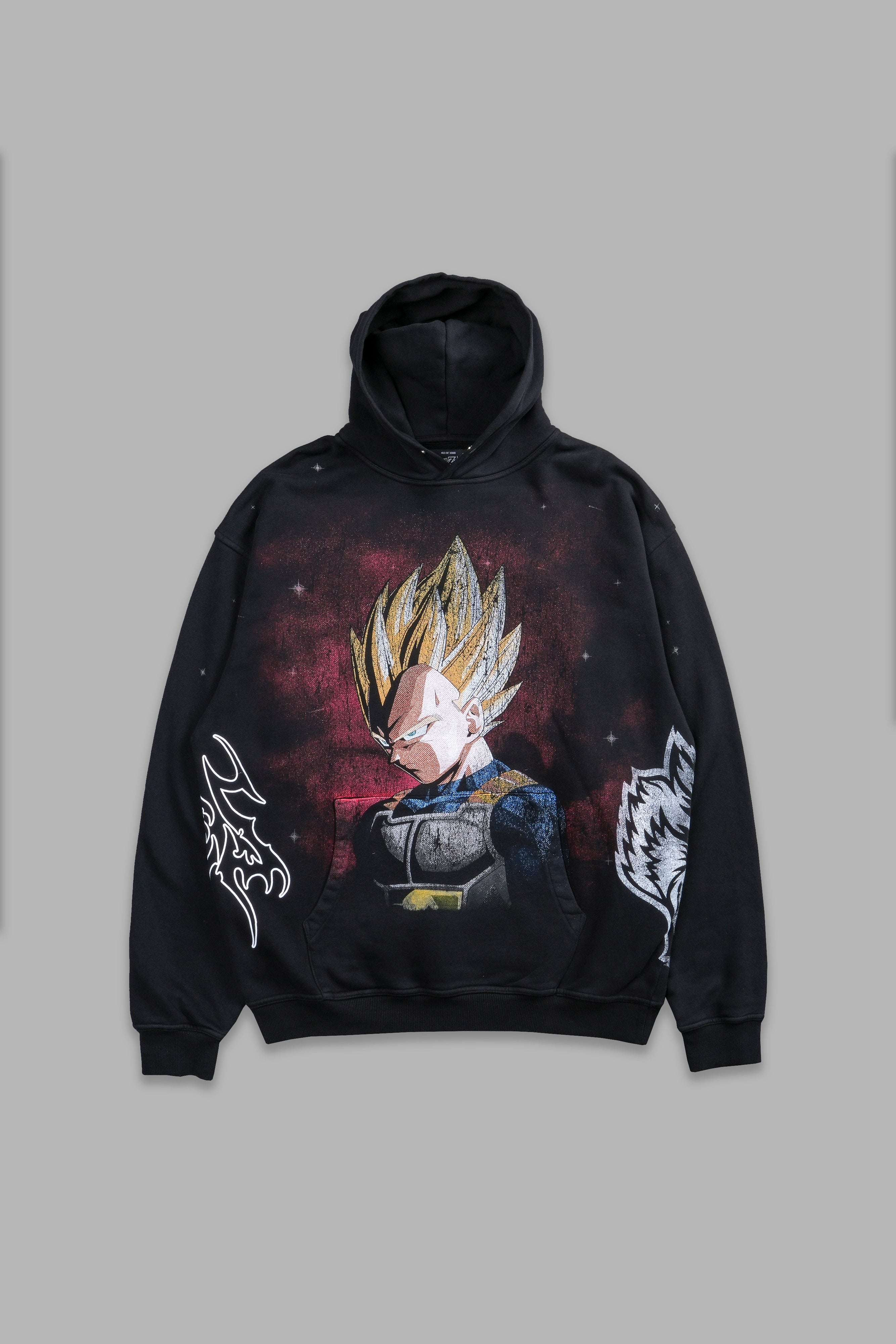Darc Sport x DBZ Vegeta Energy Pierce Hoodie Black Sz M