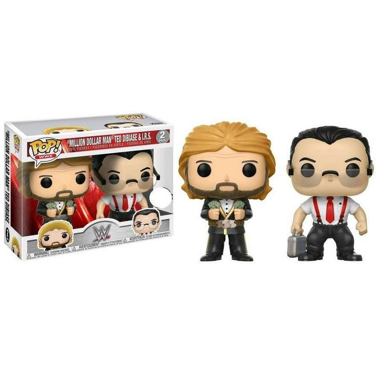 WWE : MILLION DOLLAR MAN TED DIBAISE & IRS FUNKO POP (2 PACK)