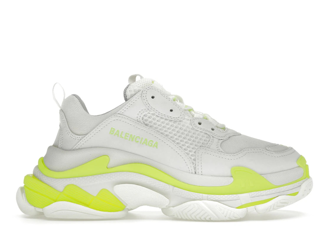 Balenciaga Triple S White Fluo Yellow (Women's)