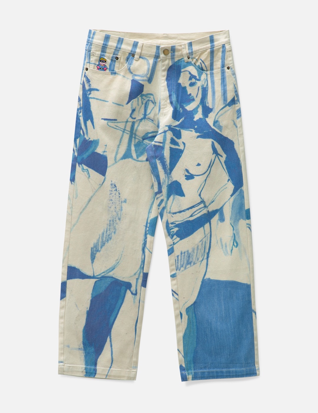 KidSuper 1989 Bedroom Painting Denim Pants Sz XL