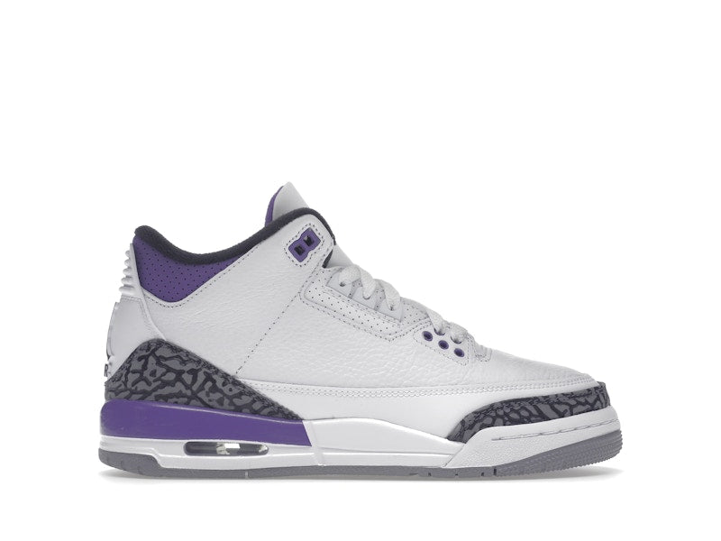 Jordan 3 Retro Dark Iris (PS) SZ 3Y MISSING LID
